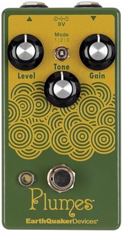 EarthQuaker Devices Plumes Small Signal Shredder Overdrive Pedal Front View