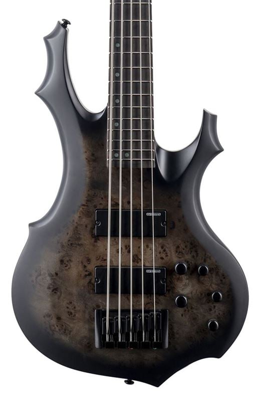 ESP LTD F-5E Ebony 5-String Bass Guitar