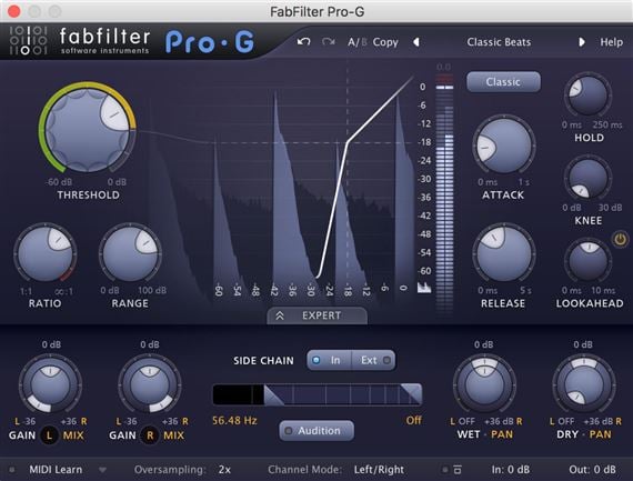 FabFilter Pro G Audio Plugin Download Front View