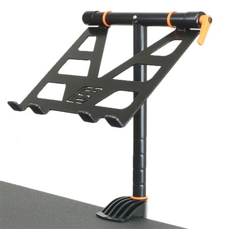 Fastset Fast-Attach Adjustable 14" Laptop iPad Stand with Fast-Clamp Front View