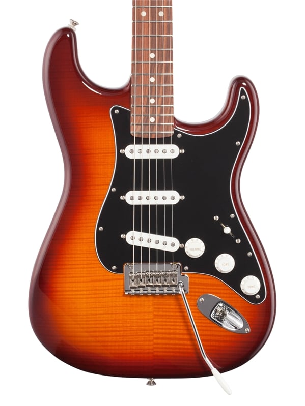 Fender Player Stratocaster Plus Top Pau Ferro Body View