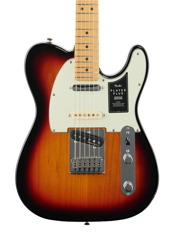 Fender Player Plus Nashville Tele Guitar Maple Neck with Bag Body View