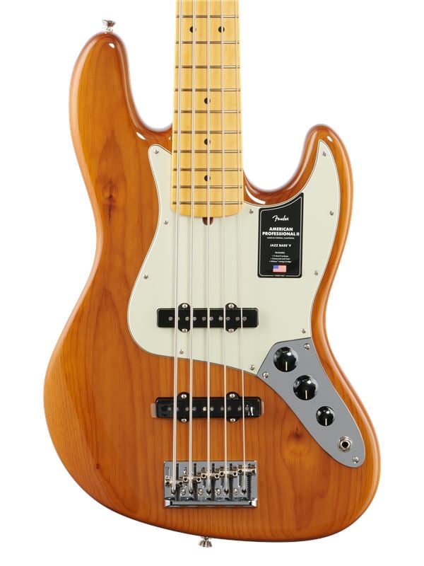 Fender American Pro II Jazz Bass V 5-String Bass Maple with Case