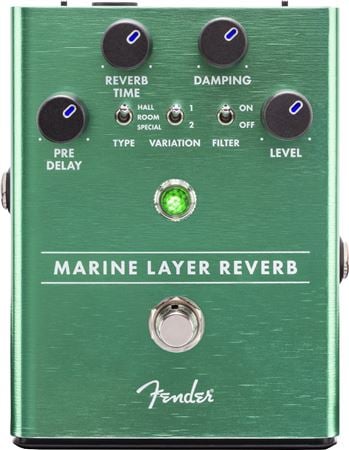 Fender Marine Layer Reverb Pedal Front View
