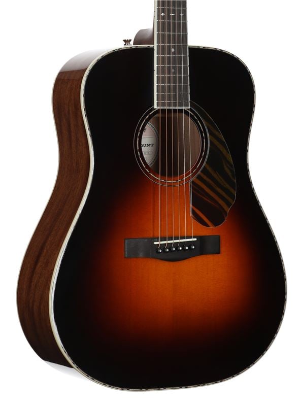 Fender Paramount PD-220E Dreadnought Acoustic Electric with Case Body Angled View