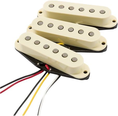 Fender Yosemite Stratocaster Pickup Set of 3 Aged White Front View