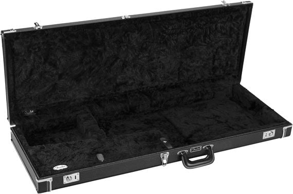 Fender Classic Wood Case Jazzmaster Jaguar Black Body View