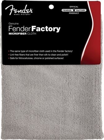 Fender Factory Microfiber Polish Cloth Front View