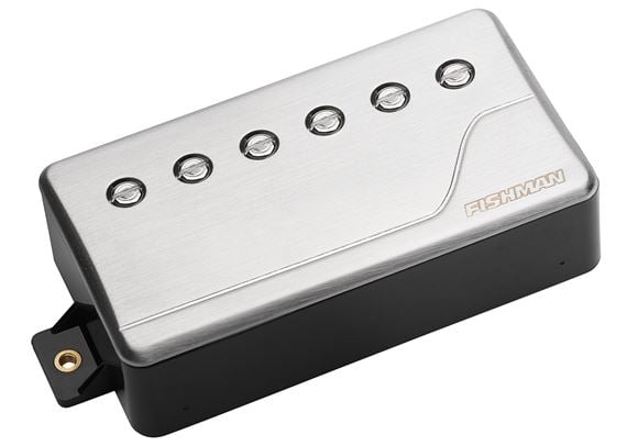 Fishman Fluence Classic Humbucker Pickup Neck Brushed Stainless Front View