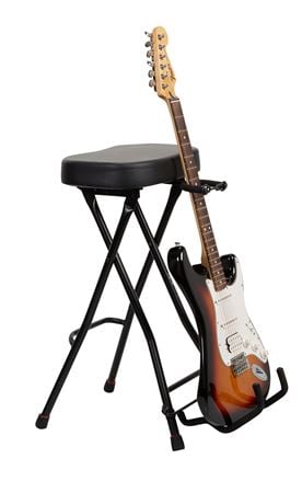 Gator GFW-GTRSTOOL Guitar Stool with Built-in Guitar Stand Front View