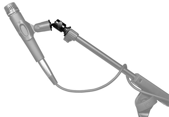 Gator Ball-and-Socket Head Mic Adapter Front View