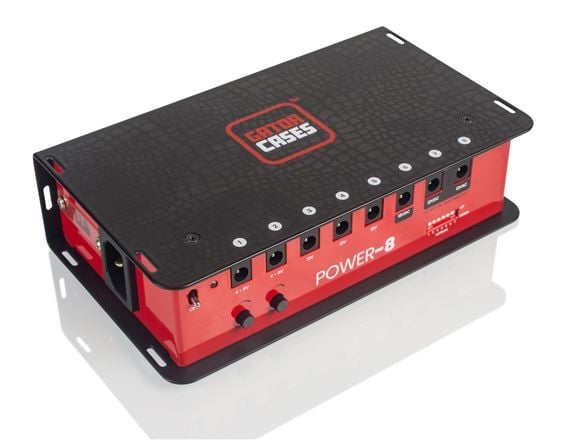 Gator GTR-PWR-8 Pedal Board Power Supply Front View