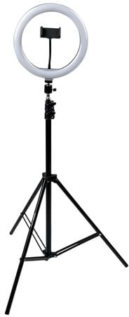 Gator Frameworks Ring Light Tripod with Phone Clamp Front View
