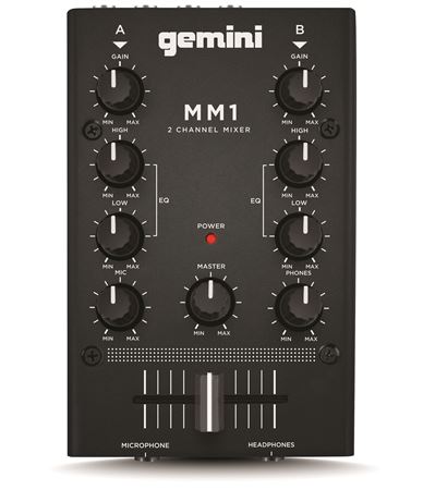 Gemini MM1 2Channel Compact DJ Mixer