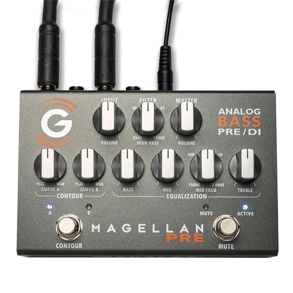 Genzler Magellan Analog Bass Pre/DI Pedal Front View