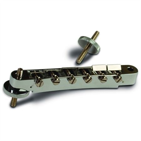 Gibson ABR1 Tune O Matic Guitar Bridge with Assembly - Nickel Body View