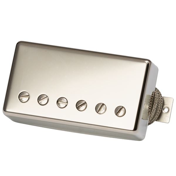 Gibson Original Mini-Humbucker Treble Pickup with Chrome Cover Front View
