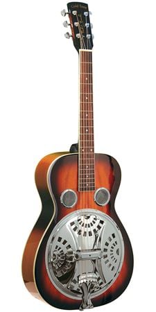 Gold Tone PBR Paul Beard Resonator Guitar Round Neck with Case Front View