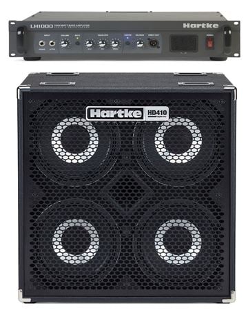 Hartke LH1000 Head HD410 Cabinet Bass Half Stack