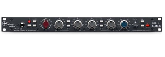Heritage Audio HA-81A British-Spec Hybrid Microphone Channel Strip Front View