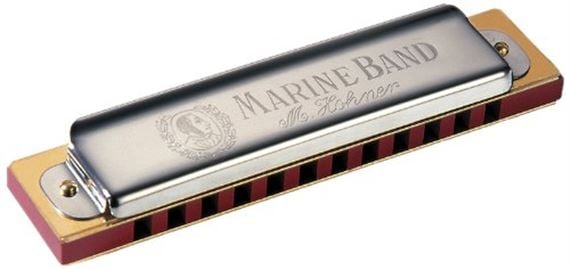Hohner 364S-C 12 Hole Special Tuning Marine Band Harmonica Front View