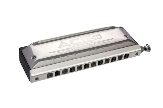Hohner M754801 Ace 48 Chromatic 12 Hole Harmonica Front View