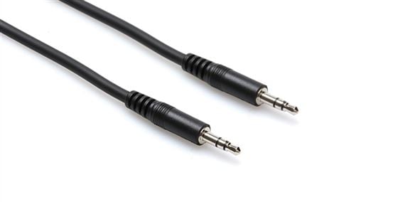 Hosa Interconnect 3.5mm TRS Cables Front View