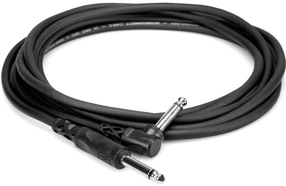 Hosa CPP-103R Unbalanced Cable 1/4" TS to Right-Angle 1/4" TS
