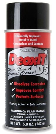 Hosa D5S6 CAIG DeoxIT Contact Cleaner 5% Spray Front View