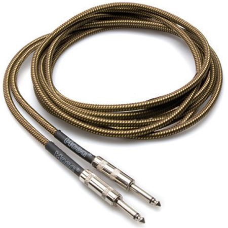 Hosa Tweed Guitar Cable Front View