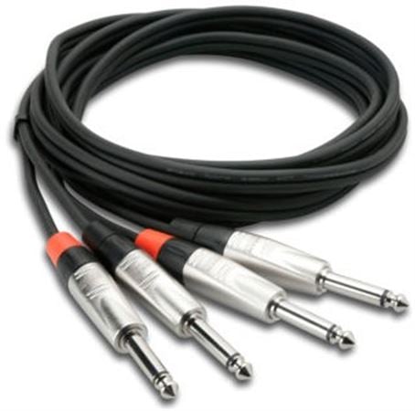 Hosa HPP-010X2 Pro Stereo Interconnect Cable Front View