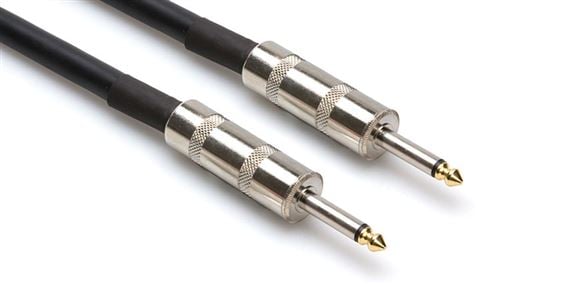Hosa SKJ Pro Speaker Cables REAN 1/4 Inch TS Front View