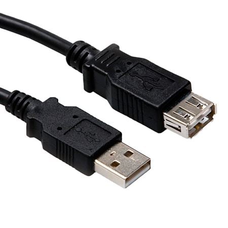 Hosa High Speed USB Extension Cable Type A to Type A Front View