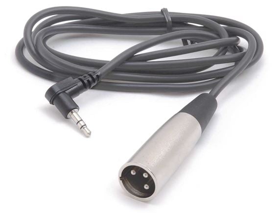 Hosa XVM Camcorder Microphone Cable XLR3M to Right Angle 3.5mm TRS