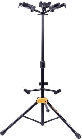 Hercules GS432BPLUS Auto Grip System Triple Guitar Stand Front View