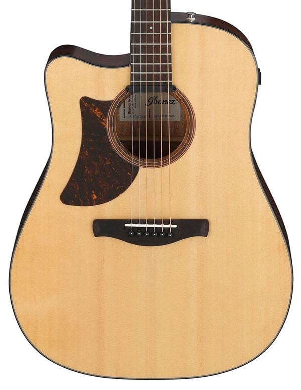 Ibanez Advanced Acoustic AAD170LCE Left Handed Acoustic Electric Guitar Body Angled View