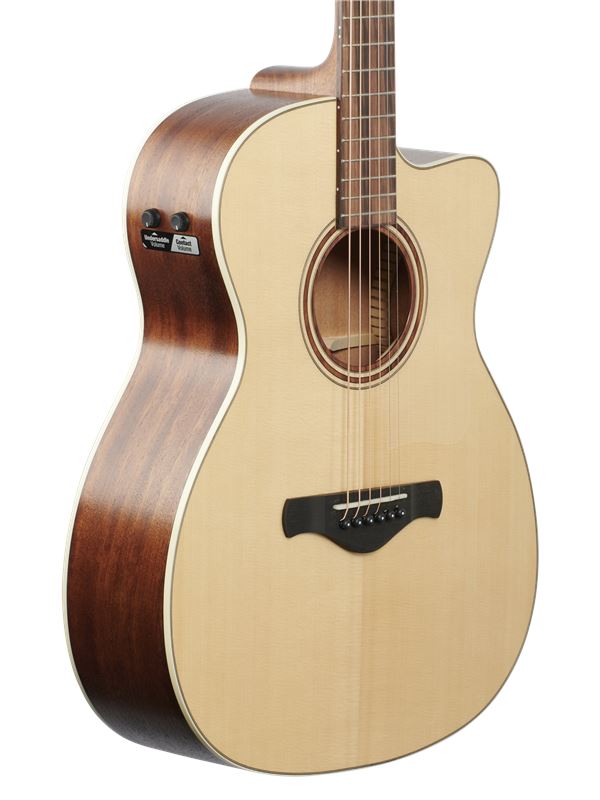 Ibanez Fingerstyle Series ACFS300CE Acoustic Electric Guitar with Bag Body Angled View