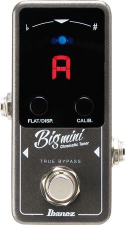 Ibanez Big Mini Chromatic Tuner Pedal Front View