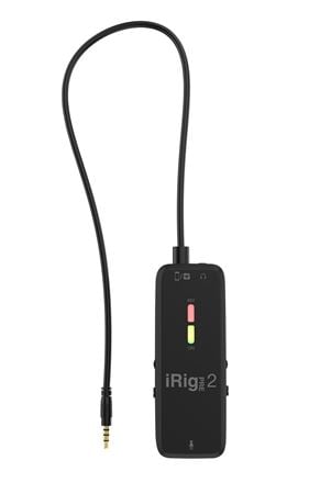IK Multimedia IRig Pre 2 XLR Microphone interface for Mobile Front View
