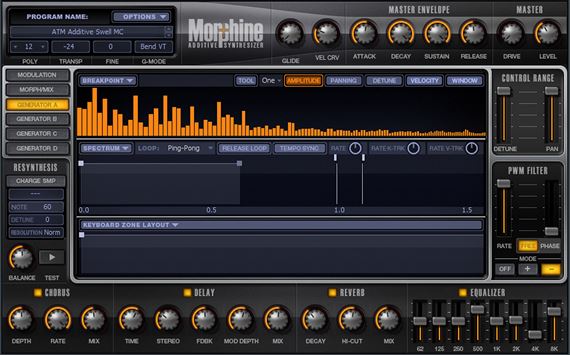 Image Line Morphine Additive Synthesizer Audio Plugin Download Front View