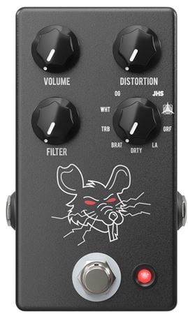 JHS Packrat Distortion Pedal Front View