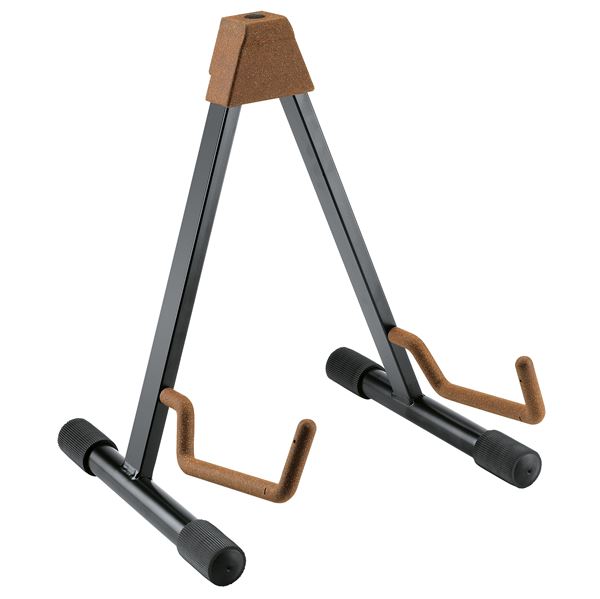 K&M 17581 Heli 2 Electric Guitar Stand Cork Front View