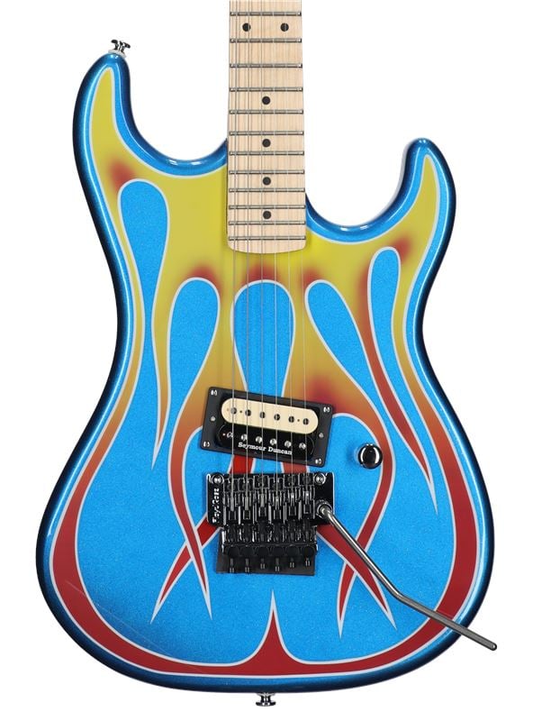 Kramer Baretta Graphics Series Hot Rod Guitar with Soft Case Body View