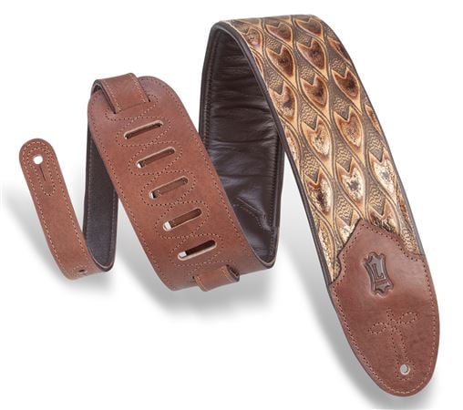 Levys M4WP-005 Arrowhead Bronze Leather Strap