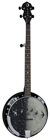 Luna Moonbird 5-String Acoustic Electric Banjo Front View