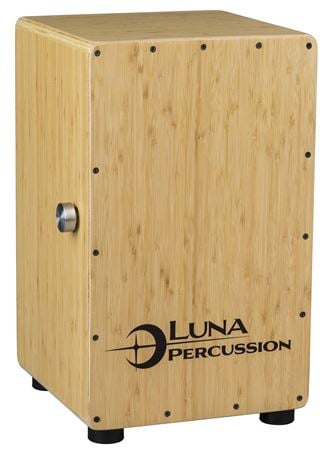 Luna Percussion Bamboo Wood Cajon Front View
