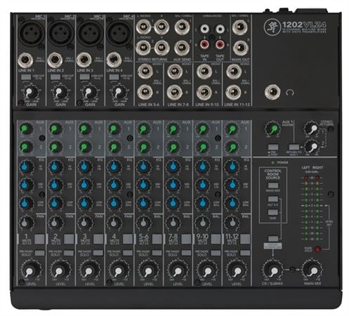 Mackie 1202VLZ4 Stereo Mixer Front View