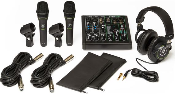 Mackie Performer Bundle With ProFX6V3 Mixer EM-89D Mics And Headphones