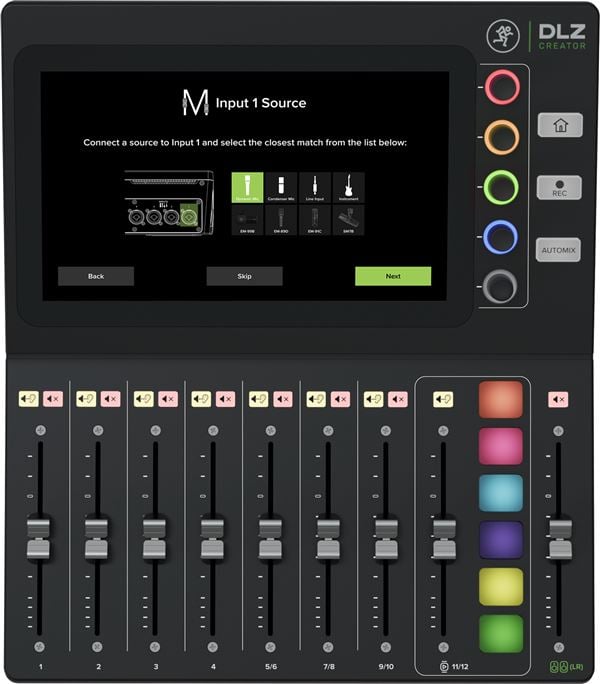 Mackie DLZ Creator Adaptive Digital Mixer for Podcasting And Streaming Front View