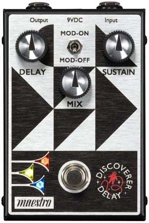 Maestro Discoverer Delay Effects Pedal Front View